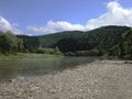 River Strij in Karpatian mountains Royalty Free Stock Photo