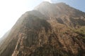 On the river of the Sumidero Canyon Canon del Sumidero looking up on its extremely high cliffs, Chiapas, Mexico