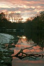 River Sunset at Van Cortlandt Park in the Bronx