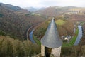 River Sure valley from Bourscheid Castle