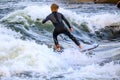 River surfing on the Boise River