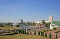 River Svisloch view in Minsk Royalty Free Stock Photo