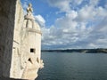 River Tagus and Belem Tower Royalty Free Stock Photo