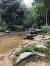 River at Taman Negara Endau Rompin Selai hiking area Royalty Free Stock Photo