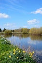 River Tame during the Springtime, Alrewas. Royalty Free Stock Photo