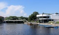 RIVER IN TARTU CITY Royalty Free Stock Photo