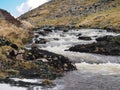 River Tavy cascading over rocks through the Tavy Cleave, Dartmoor National Park, Devon, UK