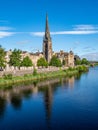 River Tay and Perth City centre Royalty Free Stock Photo