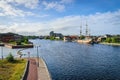 River tees at Stockton-on-tees, North Yorkshire Royalty Free Stock Photo