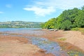 River Teign, Devon at low tide Royalty Free Stock Photo