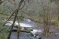 River Teign at Fingle Bridge, Devon Royalty Free Stock Photo