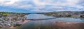 River Teign, Shaldon and Teignmouth from a drone, Devon, England Royalty Free Stock Photo