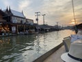 River in Thailand - Amphawa Floating Market Royalty Free Stock Photo