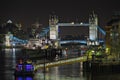 River Thames, England, UK, Europe, at night