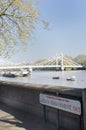 River Thames London from Chelsea Embankment