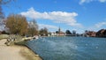 The River Thames at Marlow in England Royalty Free Stock Photo