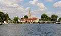 The River Thames at Marlow in England Royalty Free Stock Photo
