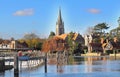 The River Thames at Marlow in England