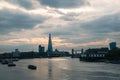 River Thames, Shard, Tower Bridge, 20 Fenchurch Street Walkie Talkie building Royalty Free Stock Photo