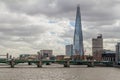 RIver Thames and skyline of Londo city, United Kingd Royalty Free Stock Photo