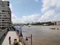 River Thames South Bank, London Royalty Free Stock Photo