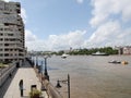 River Thames South Bank, London Royalty Free Stock Photo