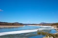 A river thawing in northern british columbia