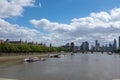 River themes, stunning blue cloudy weather, Uk