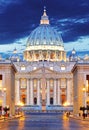 River Tiber, Ponte Sant Angelo and St. Peter's Basilica