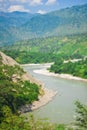 River in Tibetan countryside Royalty Free Stock Photo