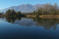 River Ticino at Magadino Royalty Free Stock Photo