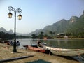 River to Perfume Pagoda in Hanoi, Vietnam, Asia Royalty Free Stock Photo