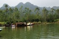 River to Perfume Pagoda in Hanoi, Vietnam, Asia Royalty Free Stock Photo