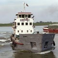 Shipping - Irrawaddy River - Myanmar (Burma) Royalty Free Stock Photo