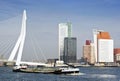 River transport in Rotterdam Royalty Free Stock Photo