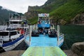 River transportation in Albania Royalty Free Stock Photo