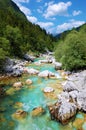 SoÃÂa river in Triglav National Park, Slovenia, Europe