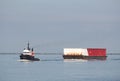 River Tug Boat Towing Barge Royalty Free Stock Photo