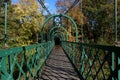 Suspension Footbridge Over River Tummel at Pitlochry Scotland