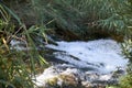 River of turbulent waters in a small waterfall