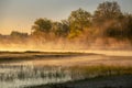 River Ubarc\' (Belarus) at sunrise