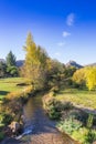 River Ucero leading to the hilltop castle in Burgo de Osma