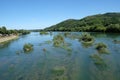 River Una on a summer day in Hrvatska Kostajnica, Croatia