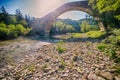 River under Alidosi Bridge Royalty Free Stock Photo