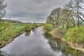 River Ure - Wensleydale Yorkshire Dales uk looking west Royalty Free Stock Photo