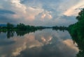 River Vah Reflection Royalty Free Stock Photo