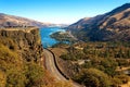 River valley from above Royalty Free Stock Photo