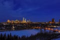 River Valley And Edmonton Lights