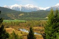 River valley and mountains