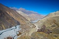 River Valley near Jomosom, Nepal Royalty Free Stock Photo